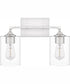 Prescott Medium 2-light Bath Light Brushed Nickel