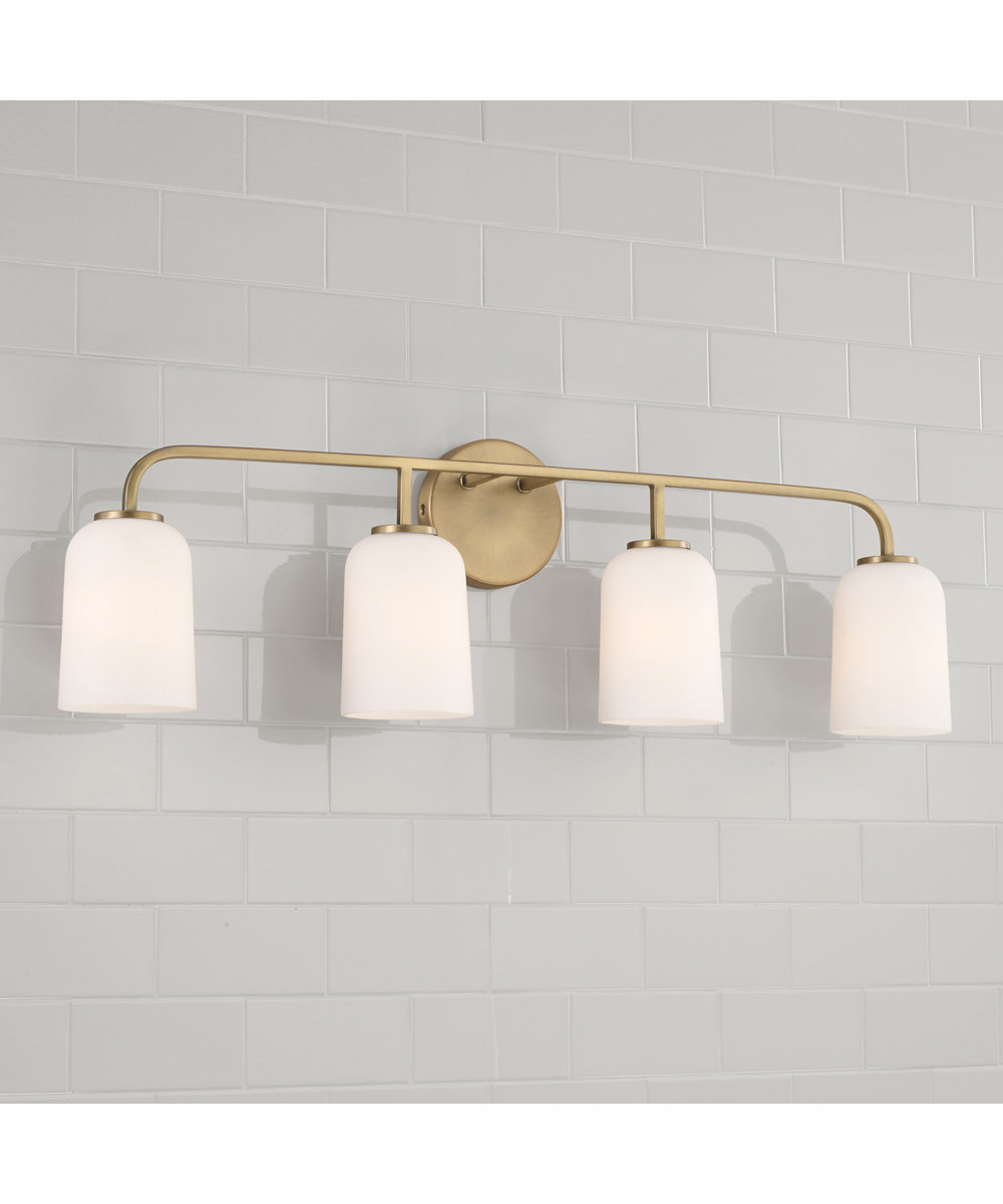 Lawson 4-Light Vanity Aged Brass