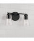 Portman 2-Light Vanity Matte Black