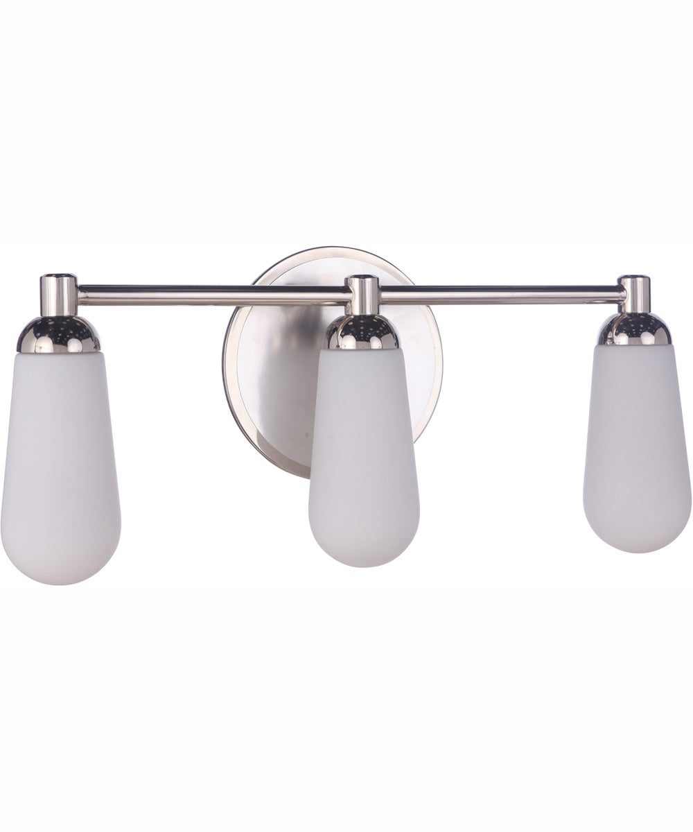 Riggs 3-Light Vanity Brushed Polished Nickel / Polished Nickel
