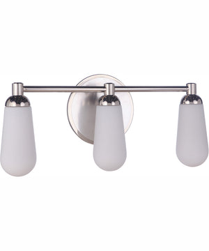 Riggs 3-Light Vanity Brushed Polished Nickel / Polished Nickel
