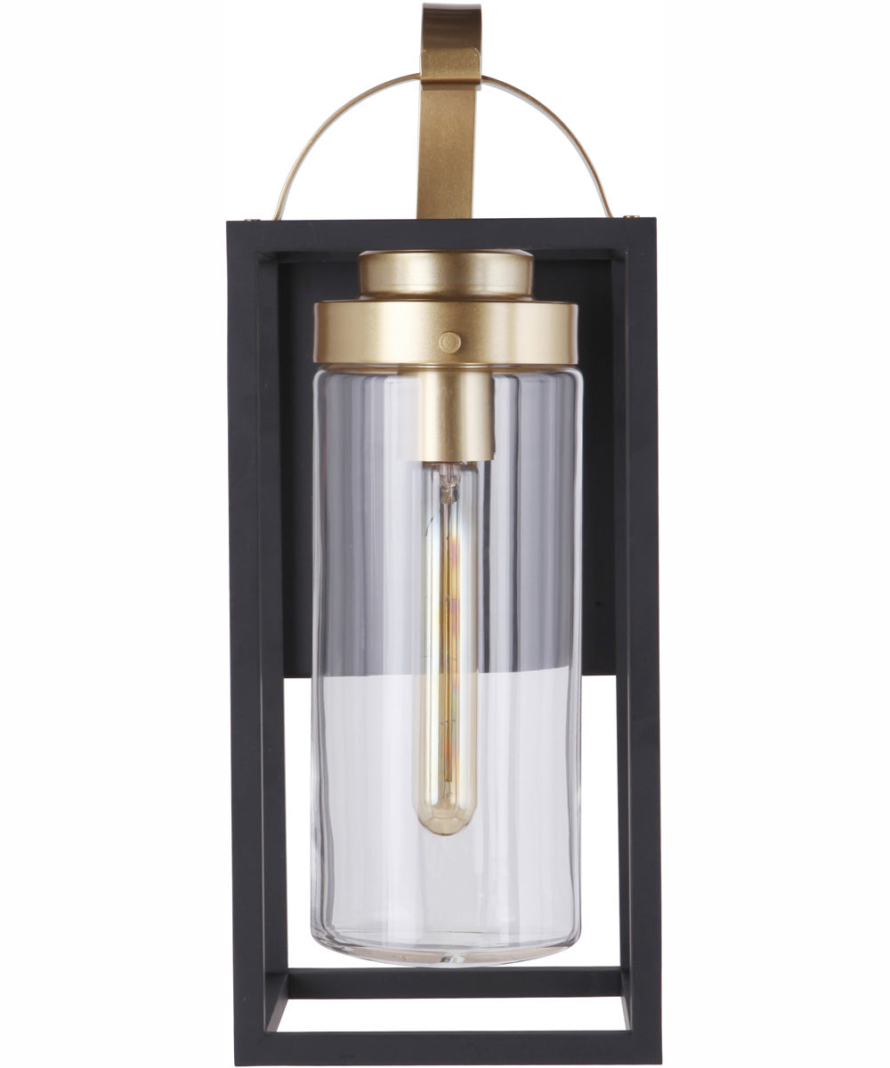 Neo 1-Light Outdoor Wall Lantern Midnight Satin Brass