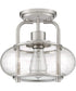 Trilogy Small 1-light Semi Flush Mount Brushed Nickel