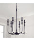 Paloma 6-Light Chandelier Textured Black