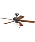 AirPro 1-Light Ceiling Fan Light Antique Bronze