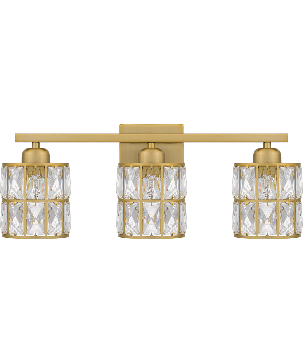 Gibson Large 3-light Bath Light Aged Brass