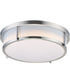 17"W Rogue LED 1-Light Flush Mount Satin Nickel