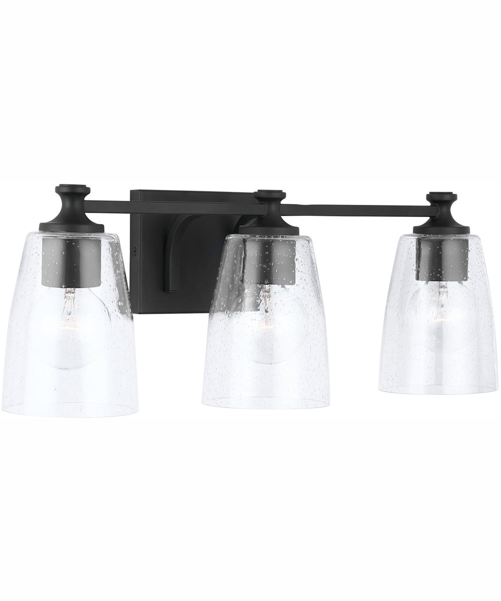 Myles 3-Light Vanity Matte Black