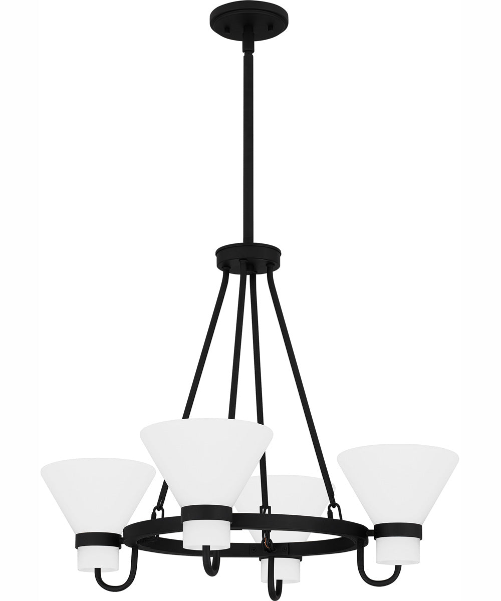 Marigold 4-light Chandelier Earth Black