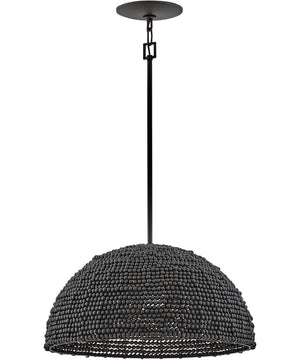 Dalia 1-Light Large Pendant in Black