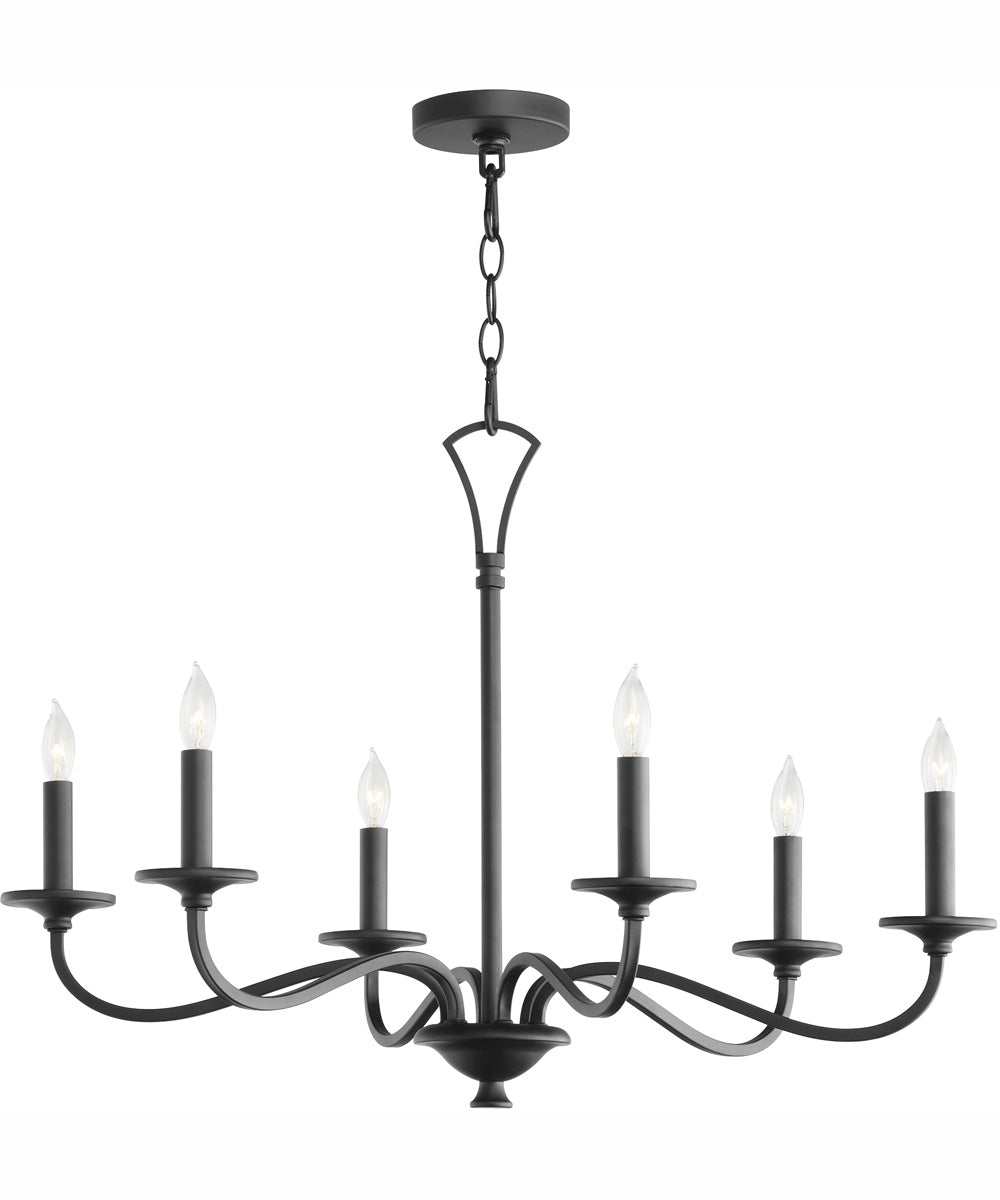 Maryse 6-light Chandelier Matte Black
