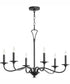 Maryse 6-light Chandelier Matte Black