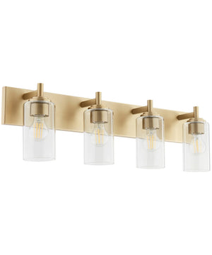 Fallstaff 4-light Bath Vanity Light Aged Brass