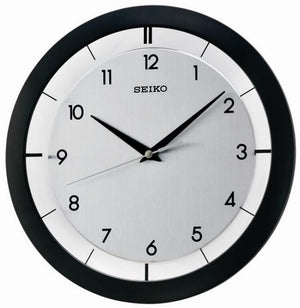 Wall Clock with Brushed Metal Dial