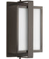Diverge 1-Light Small Wall Lantern Architectural Bronze
