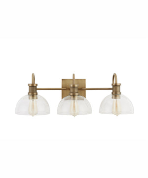 Cassidy 3-Light Vanity Aged Brass