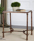 26"H Warring Iron End Table