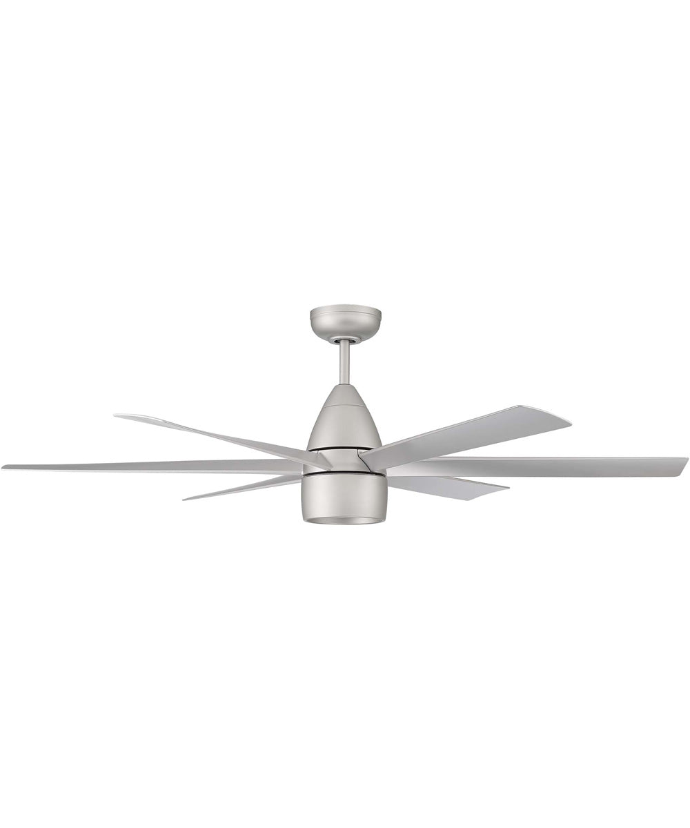 54" Quirk 1-Light Specialty Indoor/Outdoor Ceiling Fan (Blades Included) Titanium
