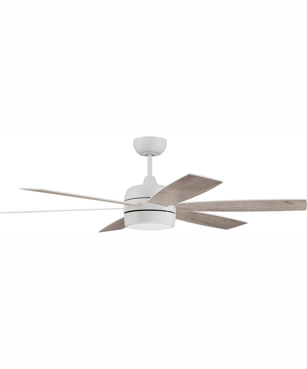 52" Trevor 1-Light Ceiling Fan White