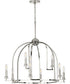 Seneca 9-Light Farmhouse Chandelier Light Polished Nickel