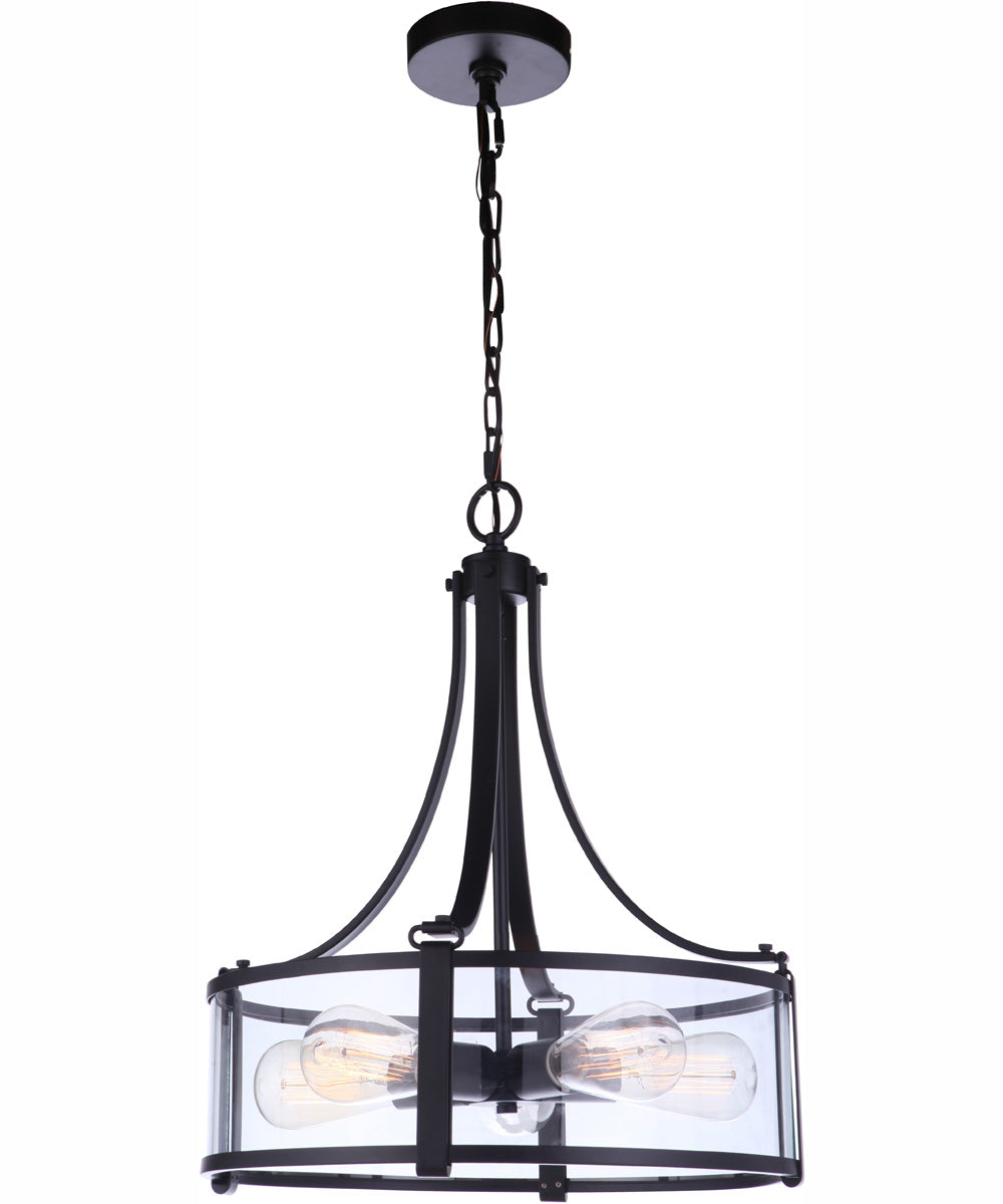 Elliot 5-Light Pendant Flat Black