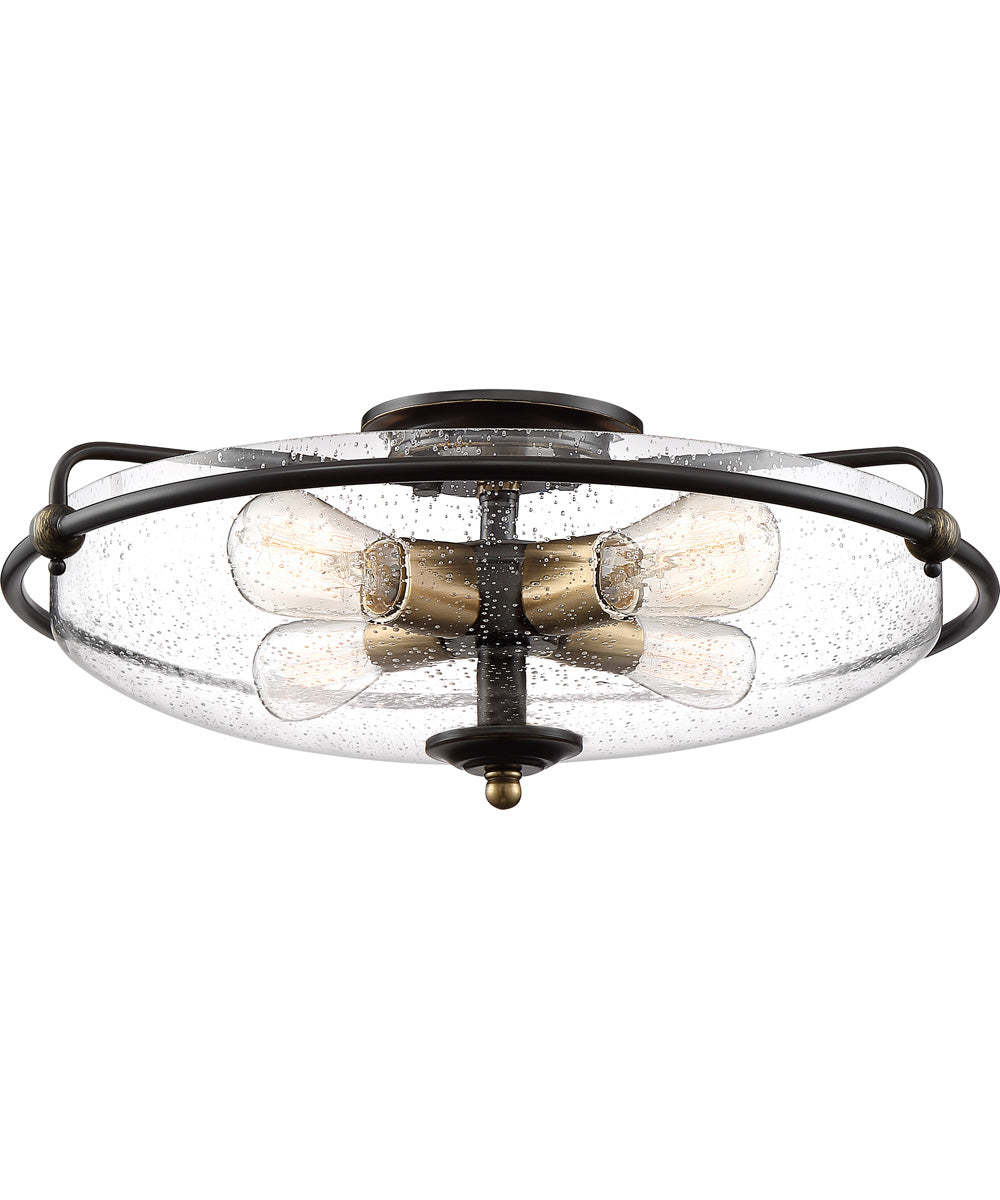 Griffin Extra Large 4-light Flush Mount Palladian Bronze
