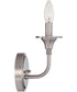 Jolenne 1-Light Wall Sconce Brushed Polished Nickel