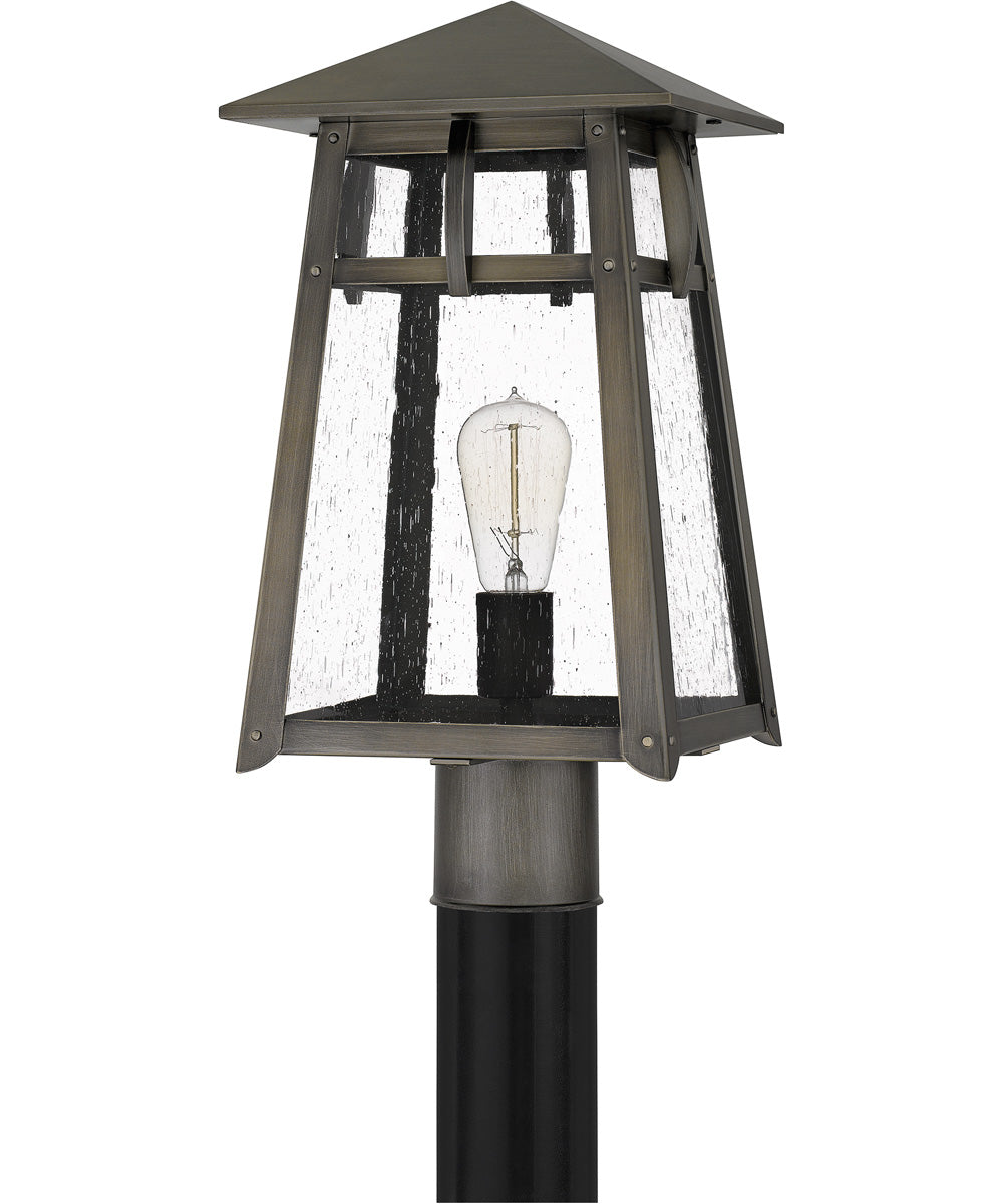 Merle Large 1-light Outdoor Post Light  Coastal Armour Aluminum Burnished Bronze
