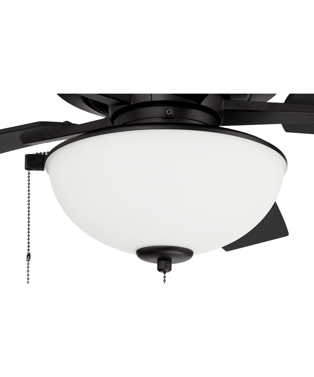 60" Outdoor Super Pro 211 2-Light Indoor/Outdoor Ceiling Fan Flat Black