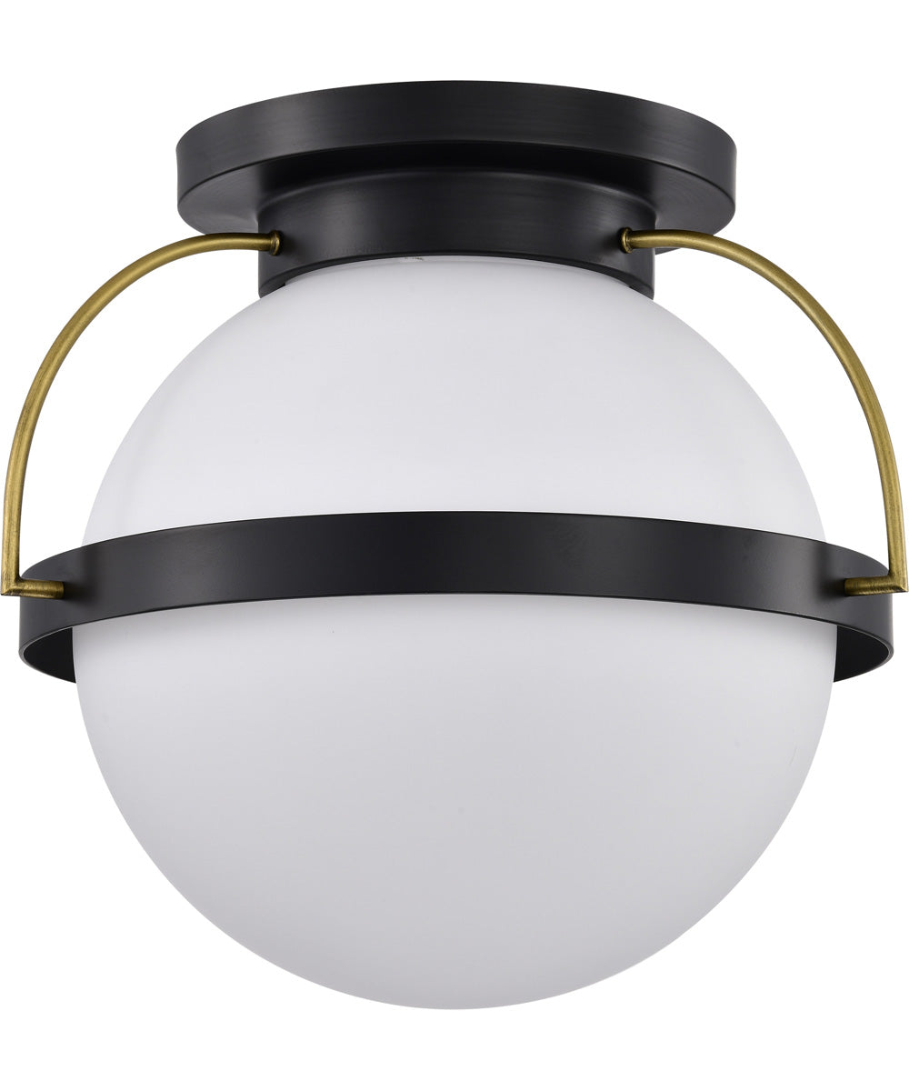 Lakeshore 1-Light Close-to-Ceiling Matte Black