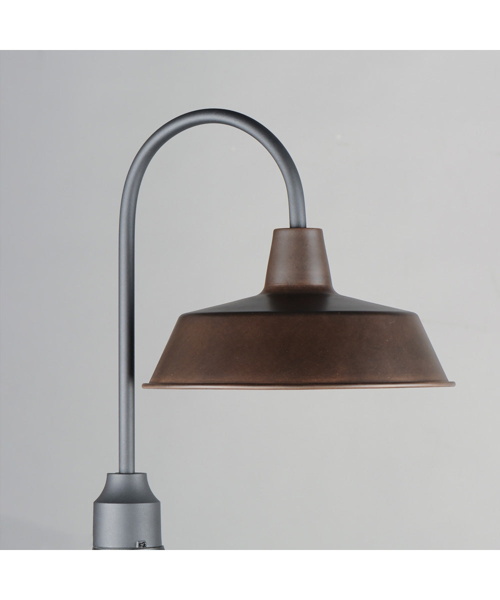 Pier M 1-Light Post Lantern Empire Bronze / Black