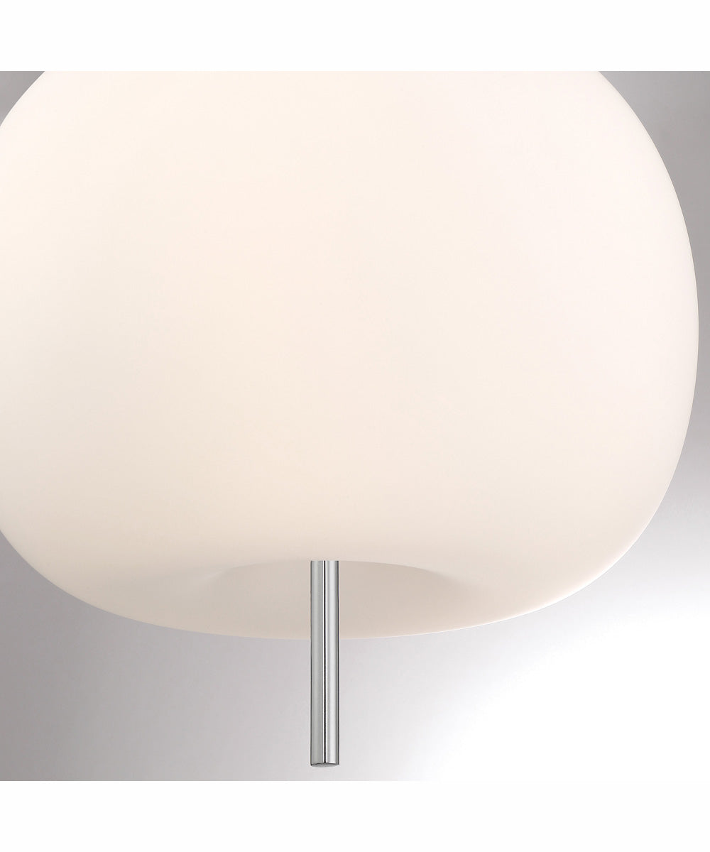 Jubilee 3-Light Led Pendant Lamp Chrome/Frost Glass Shade