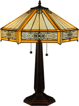 25"H Peaches Table Lamp