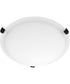 2-light Ceiling Flush Mount Matte Black