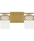 Tenley Medium 2-light Bath Light Aged Brass