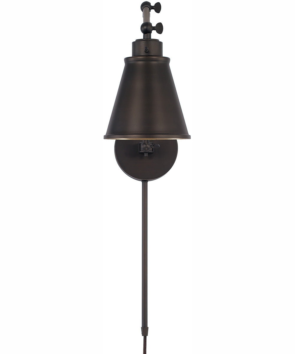 Shay 1-Light Plug In Sconce Oil Rubbed Bronze, 6"W