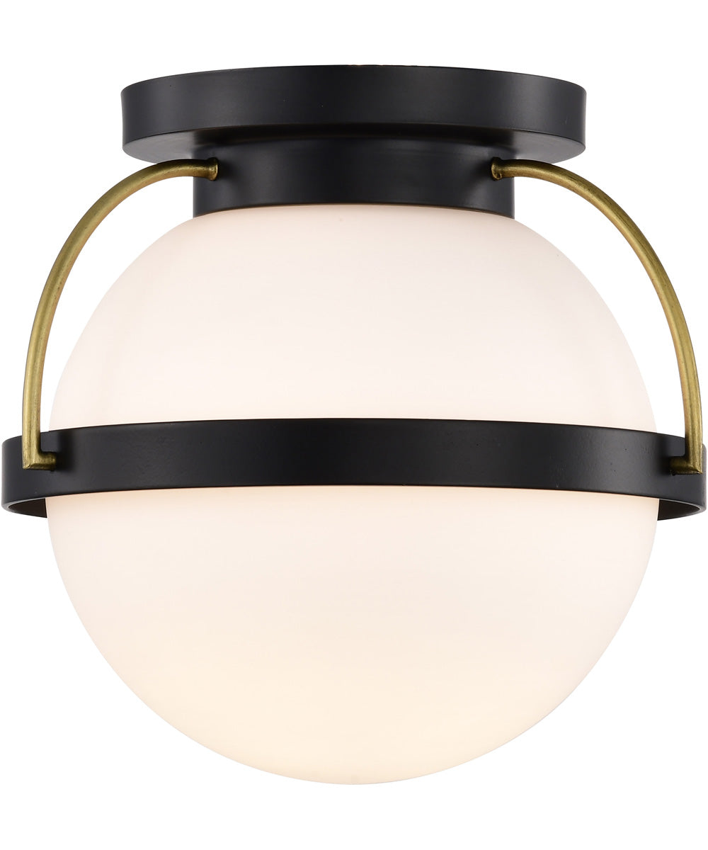 Lakeshore 1-Light Close-to-Ceiling Matte Black