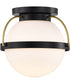 Lakeshore 1-Light Close-to-Ceiling Matte Black
