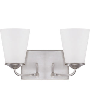 Braylon 2-Light Vanity In Brushed Nickel