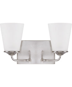 Braylon 2-Light Vanity In Brushed Nickel