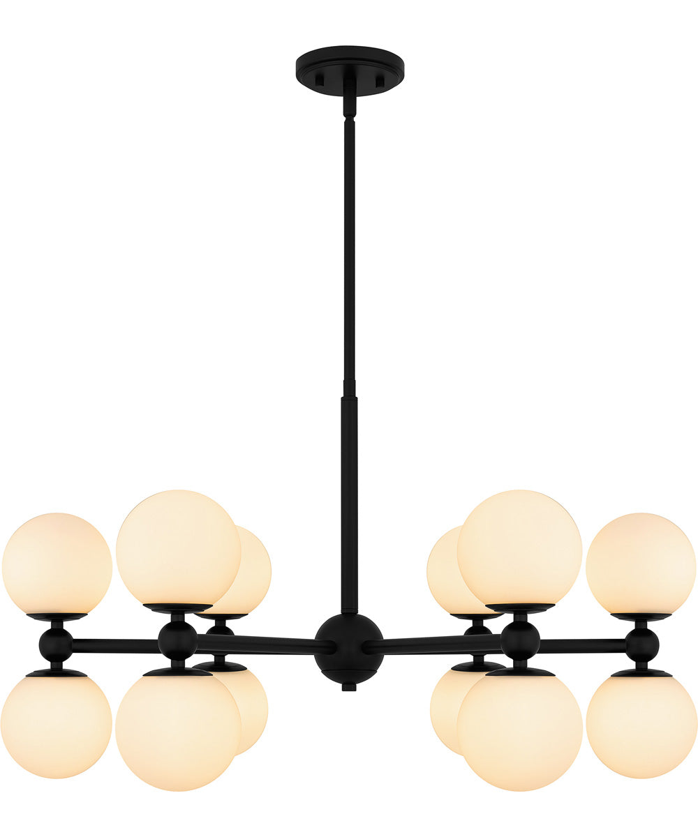 Elser 12-light Chandelier Matte Black
