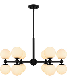 Elser 12-light Chandelier Matte Black