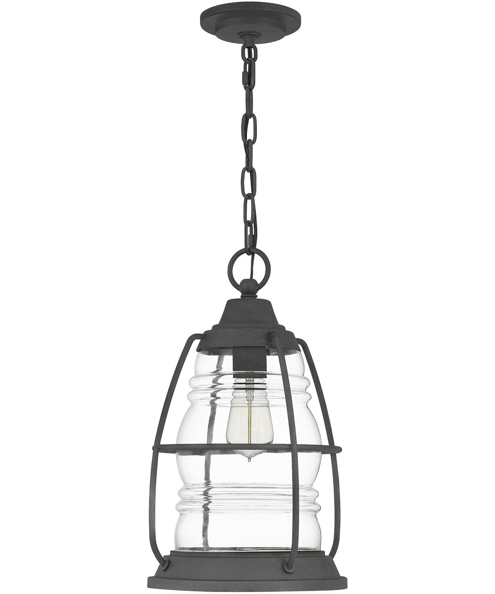 Admiral Small 1-light Mini Pendant Coastal Armour Aluminum Mottled Black