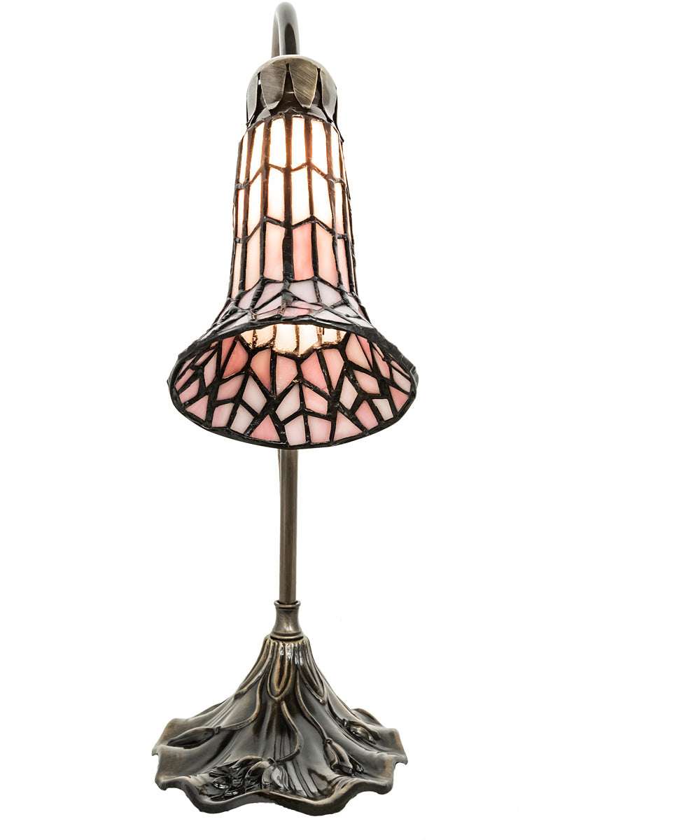 15" High Stained Glass Pond Lily Accent Lamp