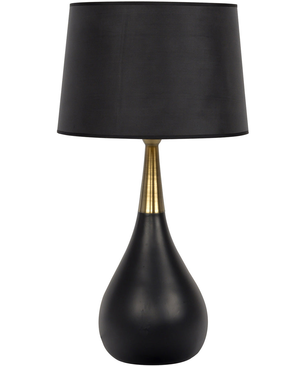 1-Light Table Lamp Flat Black/Satin Brass