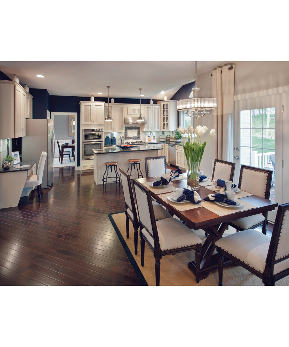 Fresnel Lens 1-Light Fresnel Glass Coastal Pendant Light Brushed Nickel