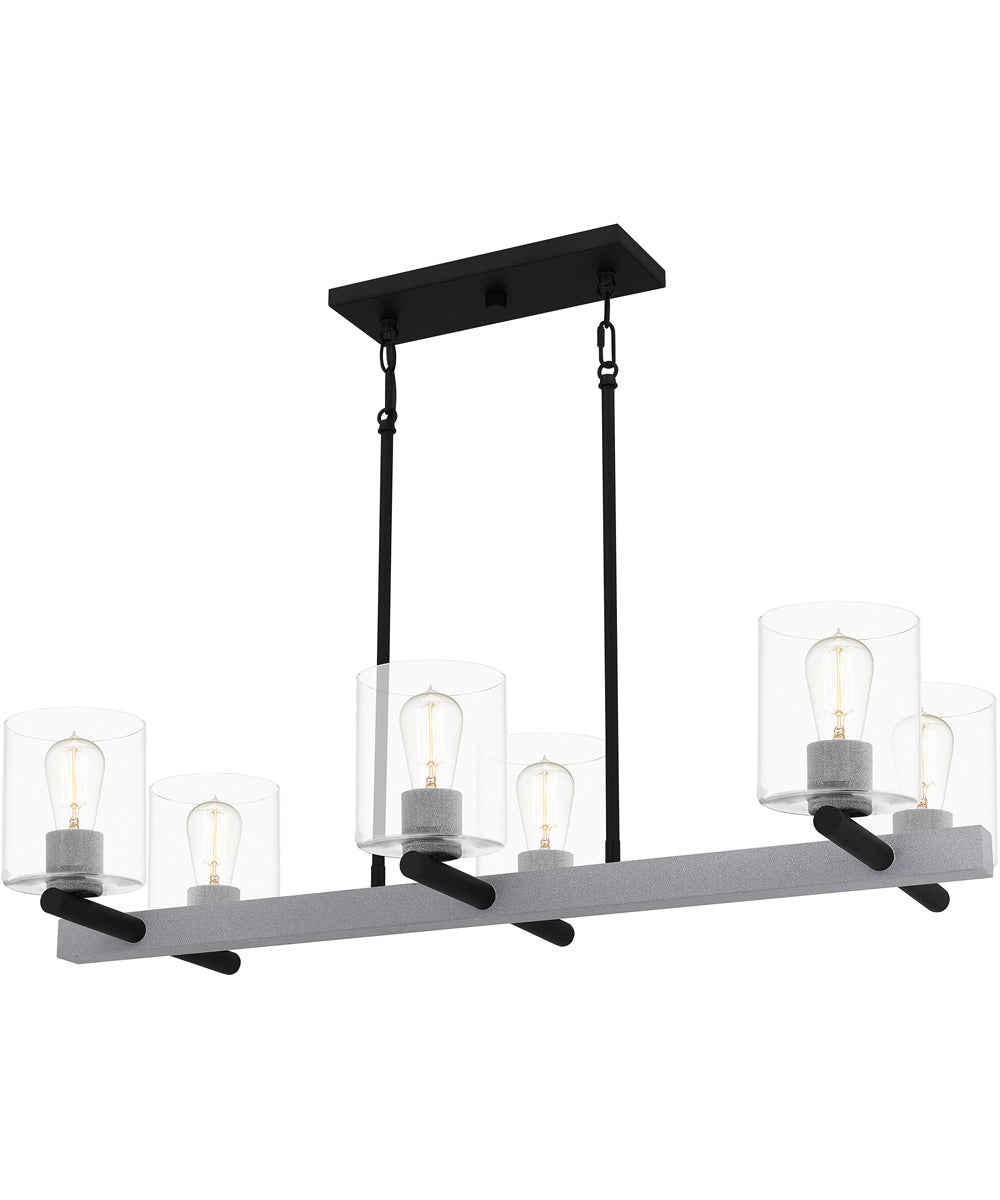 Caldwell 6-light Island Light Matte Black
