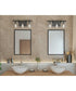 Glayse 3-Light Clear Glass Luxe Bath Vanity Light Antique Bronze