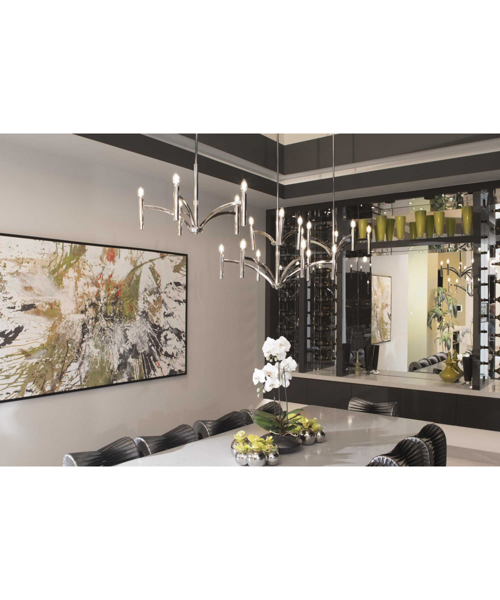 Draper 5-Light Luxe Chandelier Light Polished Nickel