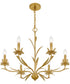 Maria 6-light Chandelier Gold Leaf